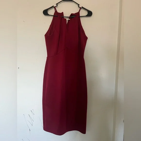 long sleeve wine red dress Wine Wrap Top Long Sleeve Ruched Bodycon Midi Dress  AX Paris